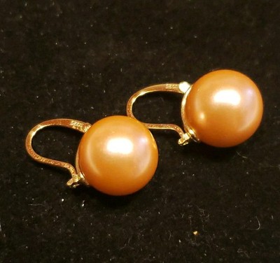 Nice Pair Of S925 Silver Large Pearl Style Earrings!!!!