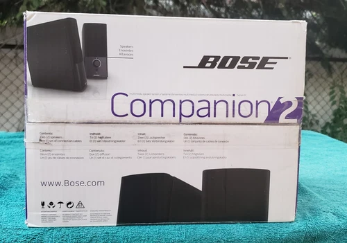 NEW Bose Companion 2 Series III Multimedia PC Laptop Black Speakers Sealed