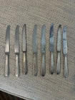 Eight (8) Towle Vintage Knives Sterling Silver Handle Stainless Blades ~15g Per