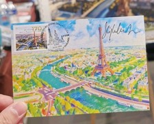 1 CARTE MAXIMUM Tour Eiffel Émission commune France-Thaïlandesign timbre 2026