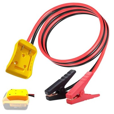 Jumper Cables with Adapter Compatible with Dewalt 20V Battery, 2FT 8AWG Porta...