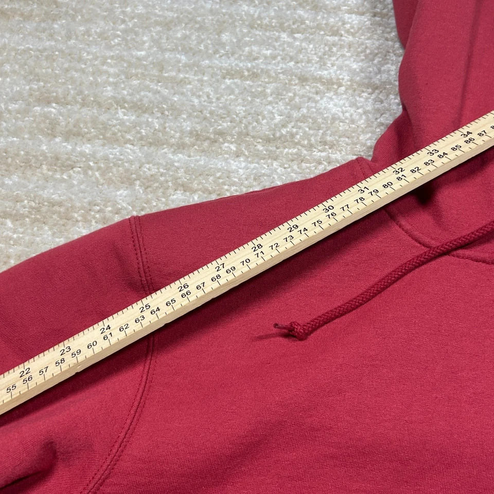 Sudadera con Capucha Reebok Para Hombre S Roja Pullover Polar Canguro Bolsillo Mezcla de Algodón Foto 4 de 4