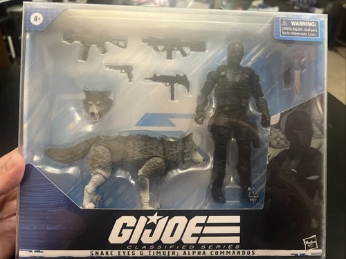 Hasbro Gi Joe Classified 6” Figure #30 Snake Eyes & Timber New W/Protector
