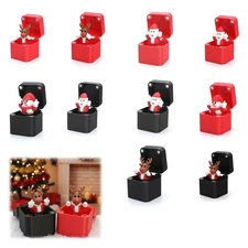Santa Claus Middle Finger in a Box Christmas Gift Surprise Gift Box