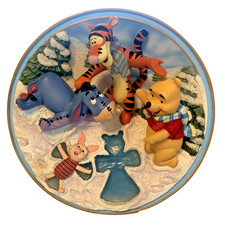 Disney Winnie The Pooh 3D Plate Angels Of A Frosty Sort A Wonderlit Winter