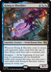 Krang & Shredder 0153 Rare Teenage Mutant Ninja Turtles Magic: The Gathering