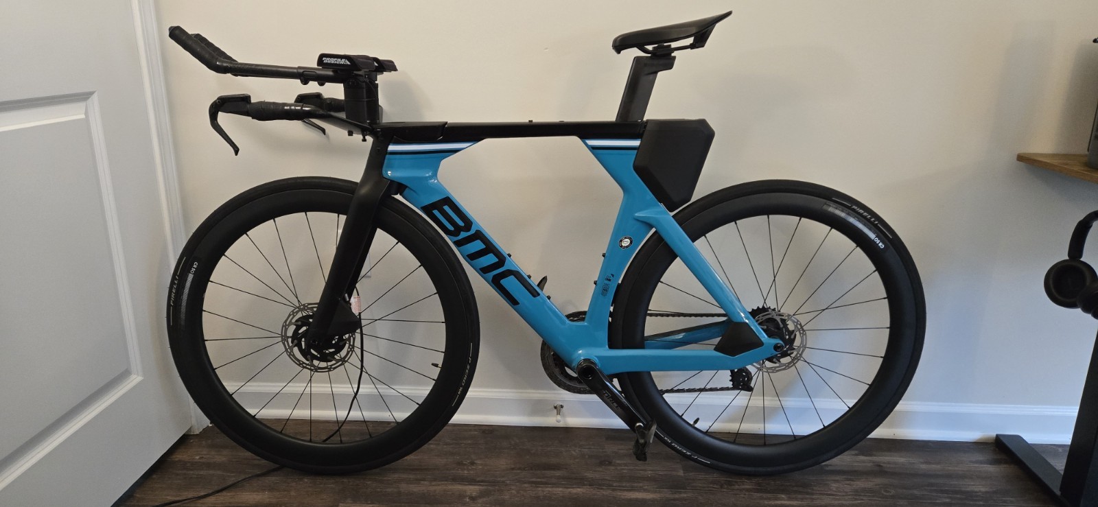 BMC Timemachine 01 ONE Disc - SRAM Force eTap AXS, Quarq Power Meter - SM Tri/TT