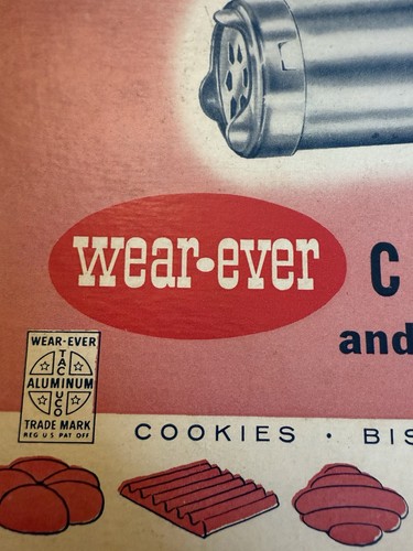 Vintage 1953 Wear Ever Cookie Press Pastry Decorator Aluminum Original - Picture 9 of 11