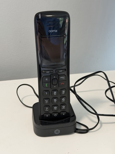 Ooma Cordless Phone w/ Base TELOHS500 110-0154-100 Tested