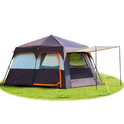 Large Tent 6-8 Person,Family Cabin Tents,Instant,2 Rooms,3 Doors and 3 Window...