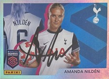 AMANDA NILDEN HAND SIGNED TOTTENHAM HOTSPUR WSL 2025 PANINI STICKER
