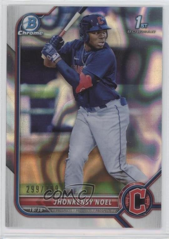 2022 Bowman Chrome Prospects Lava Refractor 299/399 Jhonkensy Noel #BCP-2 12jg