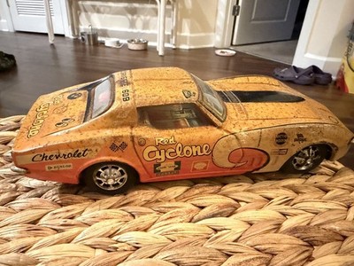 スタッツ カーマスコット 太陽神 ラー 22金 希少 スポーツカー Taiyo Red Cyclone Rusher Stingray Corvette Bump N Go Japan Litho