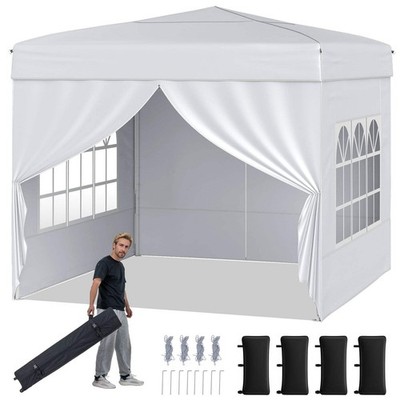 10 x 10 Fuß Pop-up-Überdachung Zelt Outdoor Terrasse kommerzieller Sonnenschutz Schutz mit 4 S