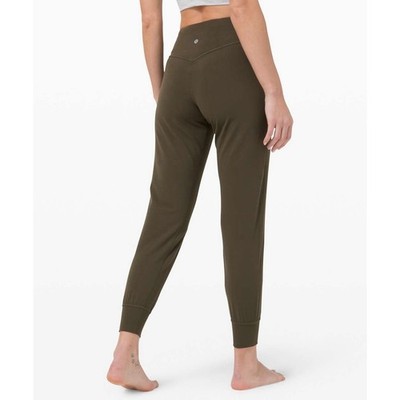 Lululemon Align Jogger Olive Green 28'' Travel Lounge Casual W5CO2S Womens 8