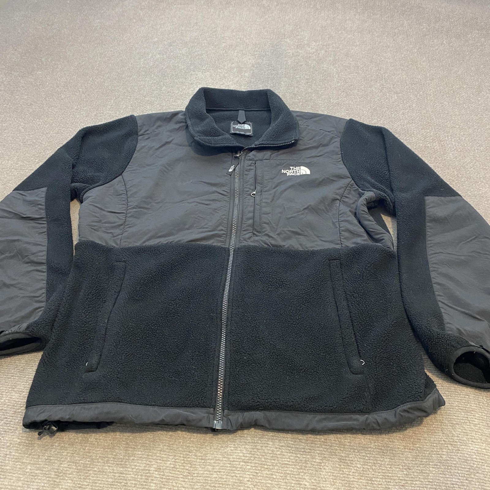The North Face Fleece Jacket Womens XL Black Polartec Denali Full Zip Outdoor