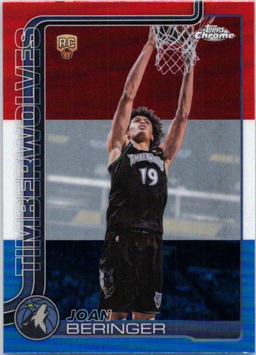 2025-26 Topps Chrome Update #167 Joan Beringer Red White and Blue Refractor