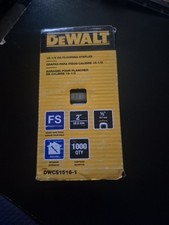 Dewalt 15-1/2 GA.  (1/2in x 2in)  Flooring Staples 1,000 QTY Unused Box