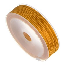 Nylon Twisted Cord 2mm 14 Yards Trim Braided Rope for Decor Necklace Golden