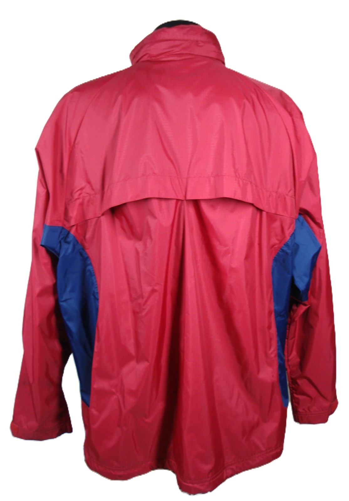 Adidas Jacket Windbreaker Track Navy Red Large Vintage 2002 Y2K Retro Football thumbnail 6