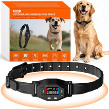 GPS Wireless Dog Fence System, Waterproof Rechargeable Electric Dog Fence Collar