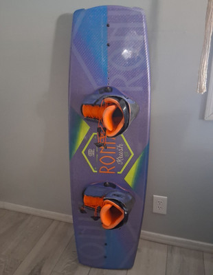 Ronix Krush Wakeboard w/ Bindings - Orange/Purple Wakeboard and Bindings Set