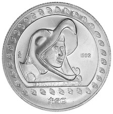 MEXICO 50 Pesos 1992 Silver 1/2oz. UNC  Eagle Warrior - Guerrero Aguila 