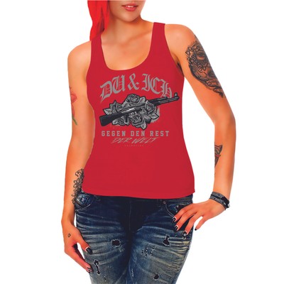 Damen Tank Top Du und Ich bis an das Ende der Welt Hardcore Valentinstag clyde 