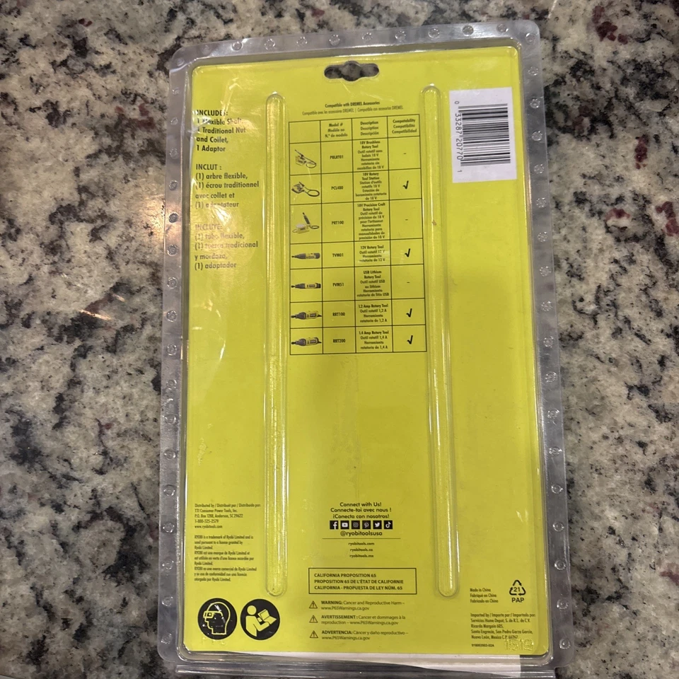 RYOBI 36" Flexible Shaft Attachment For Select Rotary Tool Models A90FS01A - Image 2 of 2