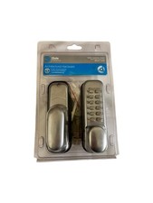 Digital Door Lock Keyless Push-Button Code Satin Chrome Finish From Dale