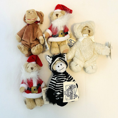5 Ganz Wee Bear Village Plush Teddies 5.5'' Zebra Lamb Monkey Santa Costumes
