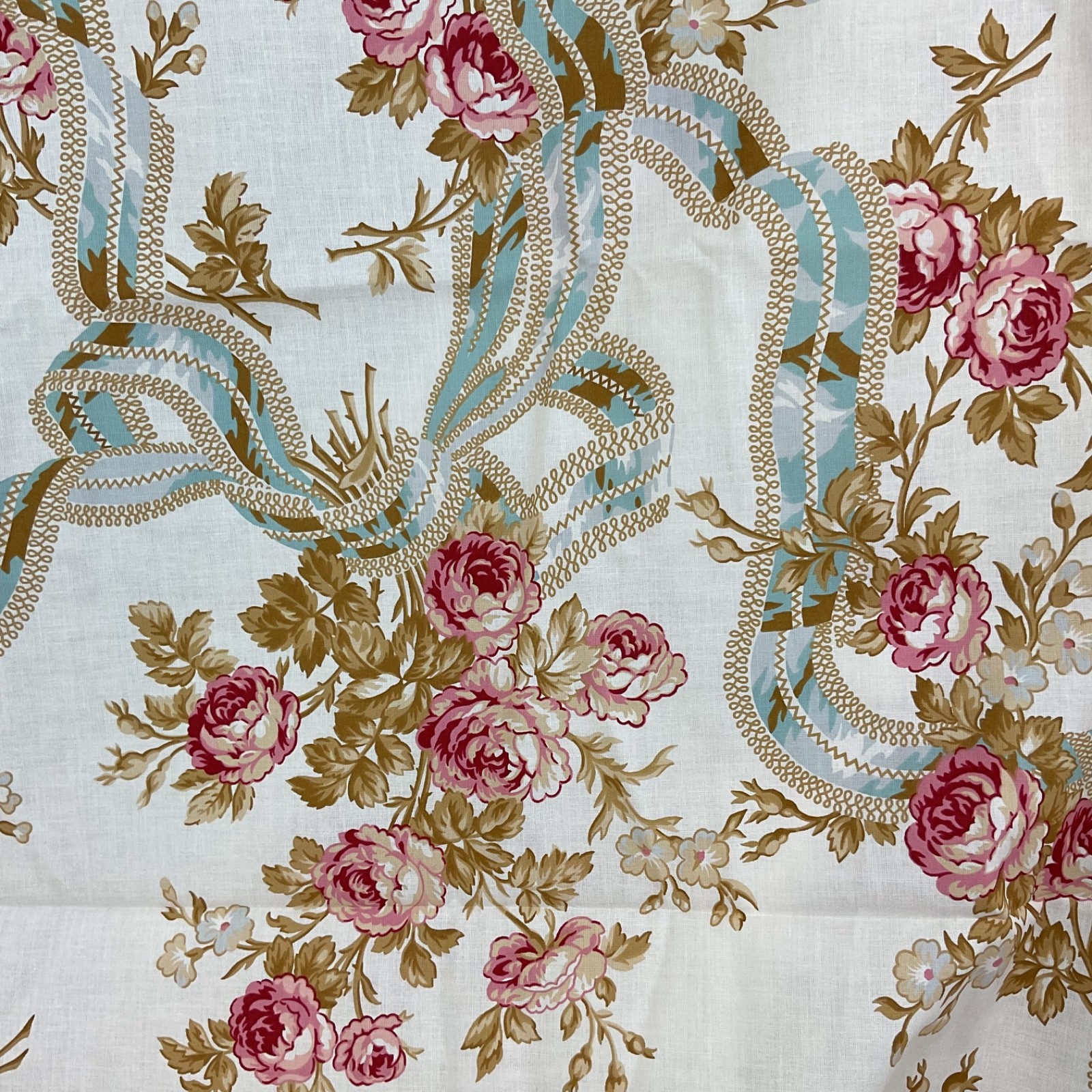 RJR Fabrics Ribbon & Rosses Cotton Fabric 128" x 108" Robyn Pandolph