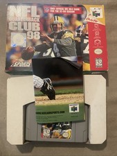 Nfl Quarterback Club 98 Nintendo 64 N64 in Box FAIR Shape