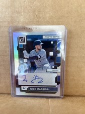 Nick Madrigal 2022 Panini Donruss Auto MO-NM