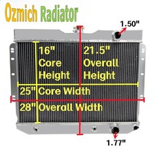 Aluminum Radiator Fits 1959-1963 Chevy Impalael Camino 60-65 Bel Air Biscayne