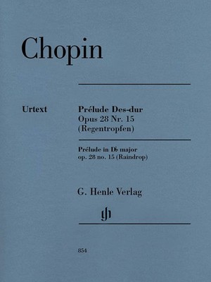 Chopin Prelude D-flat Major Op 28 No 15 Piano Henle Urtext Sheet Music Book