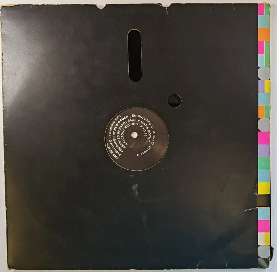 New Order  Blue Monday 12" vinyl record  FAC 73 original 1983 in die cut sleeve - Image 3 of 4