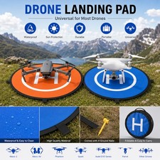 30" Drone Landing Pad Helipad Foldable Launch Pad for DJI Mavic Autel EVO