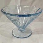 Vintage Blue Depression Glass Sherbet Cup - Madrid Pattern by Federal Glass
