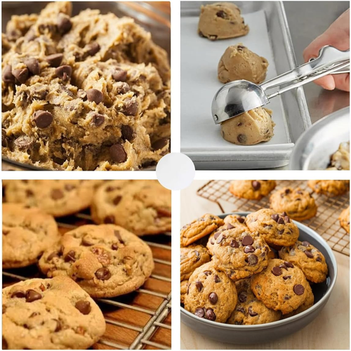 Ice Cream Scoop, 3Pcs Cookie Scoop Set, Stainless Steel Ice Cream Scooper with T - Picture 3 of 12