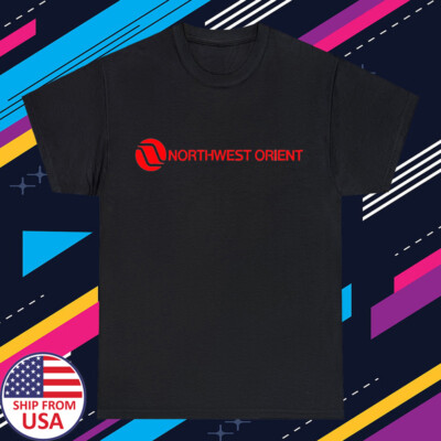 Northwest Airlines Retro US Airline Men's Black Size S-5XL