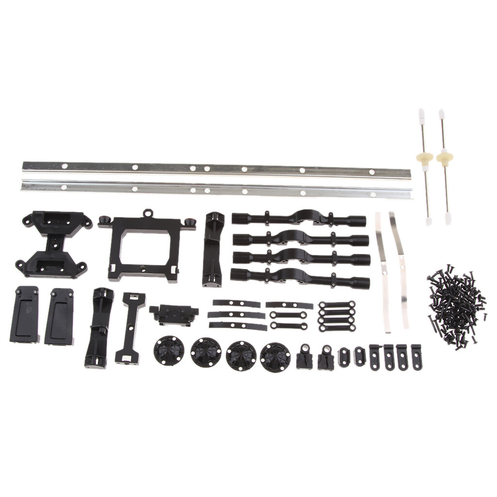RC Car Trailer Chassis Assembly Kits for WPL 1/16 6WD Military Truck Parts eBay