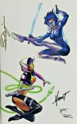 Prey For The Sinner #1 Marat Mychaels Sajad Shah Variant LTD Double Signed COA