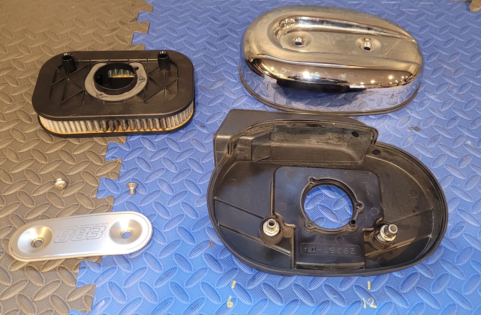 OEM 2013 Harley Sportster 883 Air Intake Cleaner Filter Cover Assembly Breather eBay