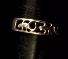 925 Sterling Silver Dragon Gecko Ring Wraps Around Finger Sz9 Dezigns By Zetroc