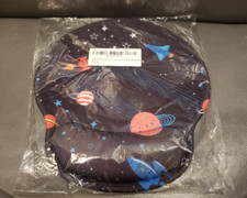 GALAXY STARS OUTER SPACE ROCKETS HAPPY PLANET GEL WRIST COMPUTER MOUSE PAD NEW