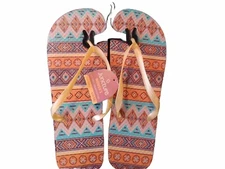 WOMENS JUNCTURE FLIP FLOP RUBBER BEACH SANDALS SIZE LARGE 9/10 NWT 