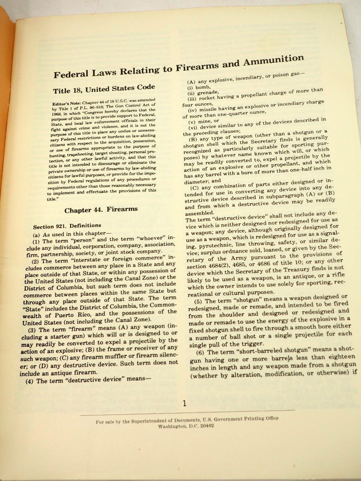 Firearms ATF Part 178 of 27 CFR Federal Laws and Regulations BATF (5-80)