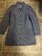 Ladies Gelco Blue Quilted Jacket Size 10