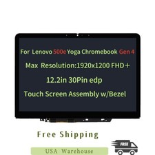 LCD Touch Screen Assembly FHD For Lenovo 500e Yoga Chromebook Gen 4 82W4000AUS